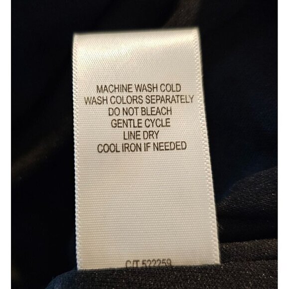 Taylor Brand Black and Red Long Sheer Sleeves, Loose Fit Flowy Minidress, Size 2 - Picture 8 of 9